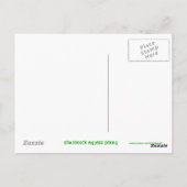 Carte postale shamrock "Irlande" verticale blanche (Dos)