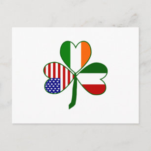 Carte Postale Shamrock italien
