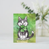 Carte Postale Shamrock Kitty (Debout devant)