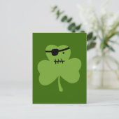 Carte Postale Shamrock pirate (Debout devant)