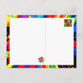 Carte Postale [Shamrock Splash] Éclaboussure de peinture arc-en- (Dos)