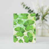 Carte Postale Shamrock vert St Patrick iPhone 5 Coque-Mate (Debout devant)