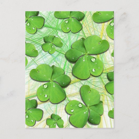 Carte Postale Shamrock vert St Patrick iPhone 5 Coque-Mate (Devant)