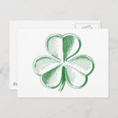 Carte Postale Shamrock vintage (Devant / Derrière)
