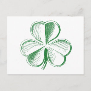 Carte Postale Shamrock vintage