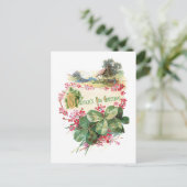 Carte Postale Shamrock vintages St. Patrick's Day Greys (Debout devant)