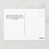 Carte Postale Shamrocks de la Saint Patrick et Pot d'or (Dos)