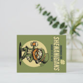 Carte Postale Shamrocks et Shenanigans Fête de la St Patrick (Debout devant)