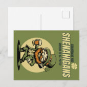 Carte Postale Shamrocks et Shenanigans Fête de la St Patrick (Devant / Derrière)