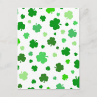 Shamrocks irlandais verts