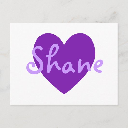 Carte Postale Shane en violet (Devant)