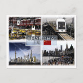 Carte Postale Shangai - Chine - Mosaïque - (Devant)