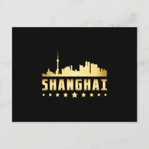 Carte Postale Shanghai China City Ville Skyline Drôle cadeau