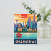 Carte Postale Shanghai chine Travel (Debout devant)