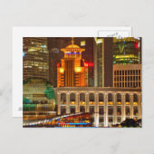 Carte Postale Shanghai la nuit (Devant / Derrière)