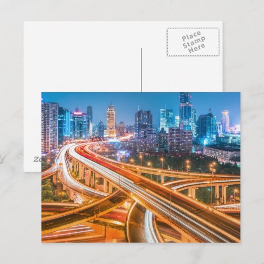 Carte postale Shanghai Overpass 2 (Devant / Derrière)