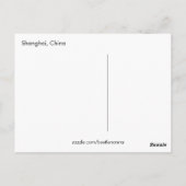 Carte postale Shanghai Skyline (Dos)