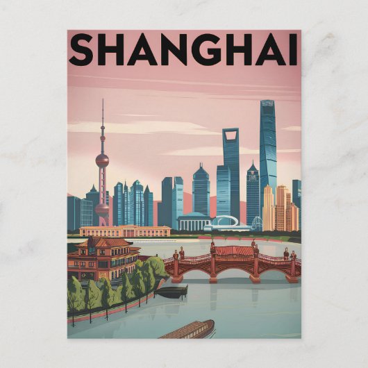Carte Postale Shanghai vintage (Devant)