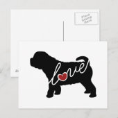 Carte Postale Shar Pei (Sharpei) (Devant / Derrière)