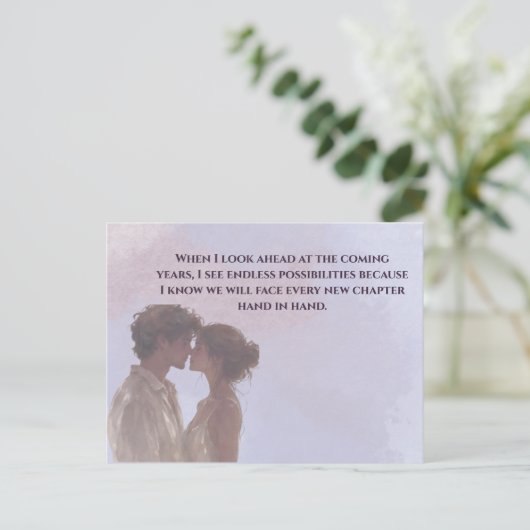 Carte Postale Shared Future & Growth Love Quote Postcard | Build (Debout devant)