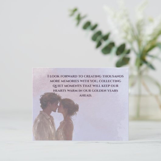 Carte Postale Shared Future & Growth Love Quote Postcard | Build (Debout devant)