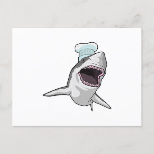 Carte Postale Shark as Cook