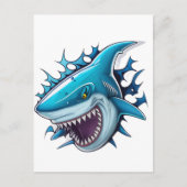 Carte Postale Shark logo T-Shirt (Devant)