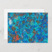 Carte Postale Shattuckite bleue (Devant / Derrière)