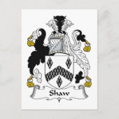 Carte Postale Shaw Family Crest (Devant)
