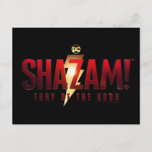Carte Postale SHAZAM ! Furie des dieux Logo Fury of the Gods