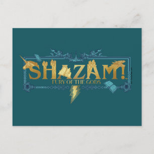 Carte Postale SHAZAM ! Furie des dieux   Logo mythique