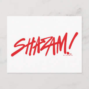 Carte Postale SHAZAM ! Furie des dieux Logo Red Marker