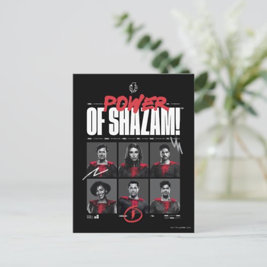 Carte Postale SHAZAM ! Furie des dieux | Puissance du groupe SHA (Debout devant)