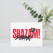 Carte Postale SHAZAM ! La Fureur des Dieux | Logo Éclairs Arc-en (Debout devant)
