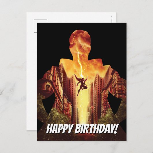 Carte Postale SHAZAM ! | Shazam Sunset Silhouette (Devant / Derrière)