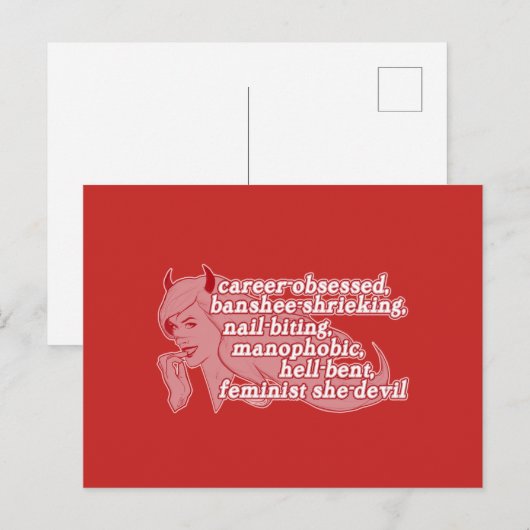 Carte postale She-Devil (Devant / Derrière)