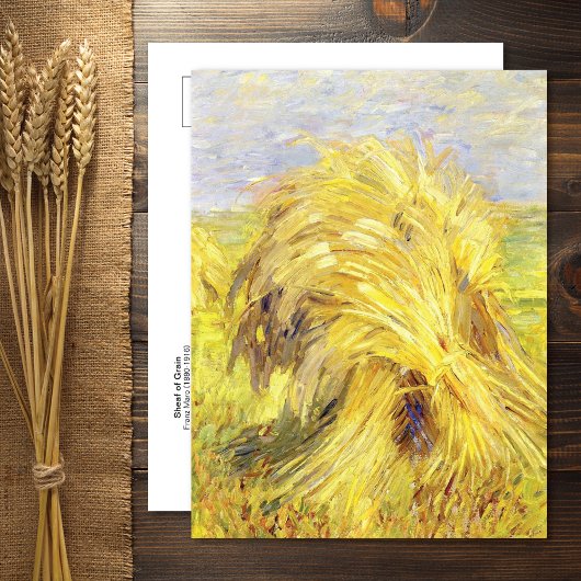 Carte Postale Sheaf of Grain Franz Marc Postcard