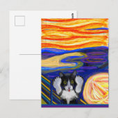 Carte Postale Sheba's Scream, Parody The Scream, Fine Art (Devant / Derrière)