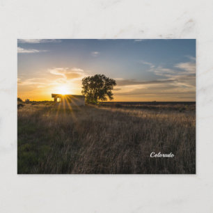 Carte Postale Shed Colorado Sunset Abandonnée