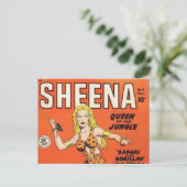 Carte Postale Sheena : Jungle Woman Comic book (Debout devant)