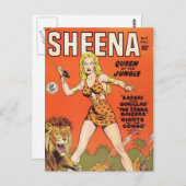 Carte Postale Sheena : Jungle Woman Comic book (Devant / Derrière)