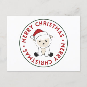 Carte Postale Sheep Christmas Sheep Winter Animals Postcard