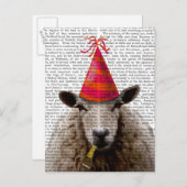 Carte Postale Sheep de la fête (Devant / Derrière)