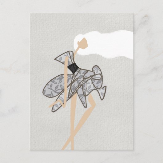 Carte Postale Sheer Motion Muse Glam Fashion Art (Devant)