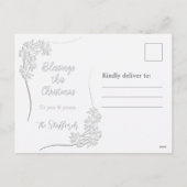 Carte postale Sheer Poinsettia Lace Florals (Dos)