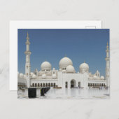 Carte Postale Sheik Zayed Grande mosquée UAE Masjid Abu Dhabi (Devant / Derrière)