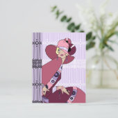 Carte Postale Shelby, 1920s Lady in Lavender and Wine (Debout devant)