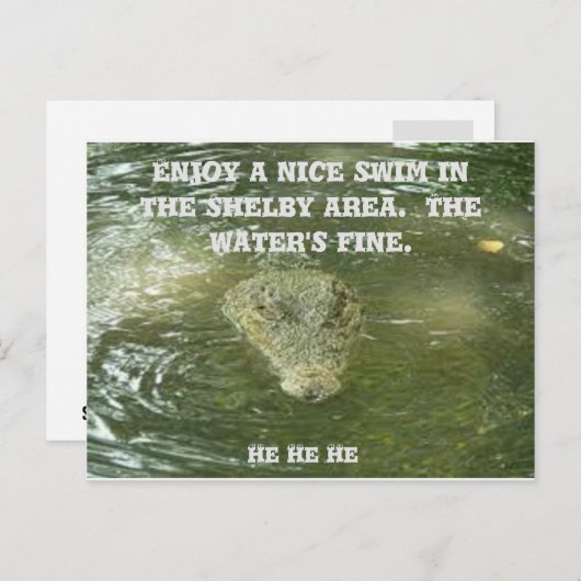 Carte postale Shelby NC (Devant / Derrière)