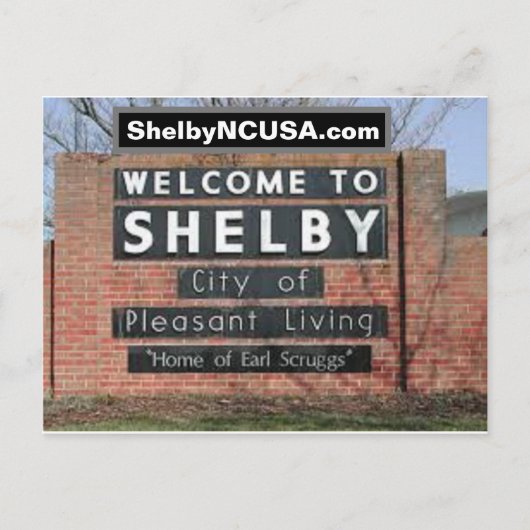 Carte postale Shelby NC (Devant)