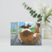 Carte Postale Sheldon et Davie Relaxing (Debout devant)